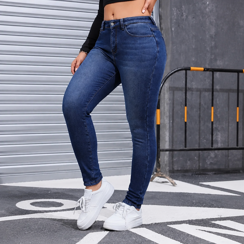 Plushden – Fleece-Lined High-Stretch Skinny Jeans