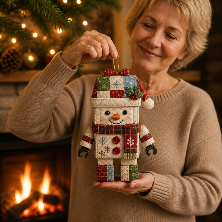 Patchtrim – No-Sew Patchwork Santa Ornament Kit