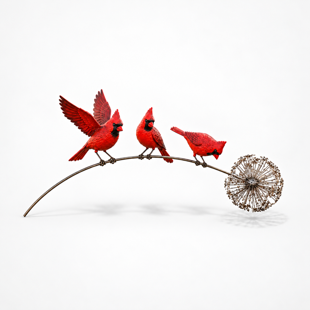Robinbloom – Robin And Flower Garden Stake