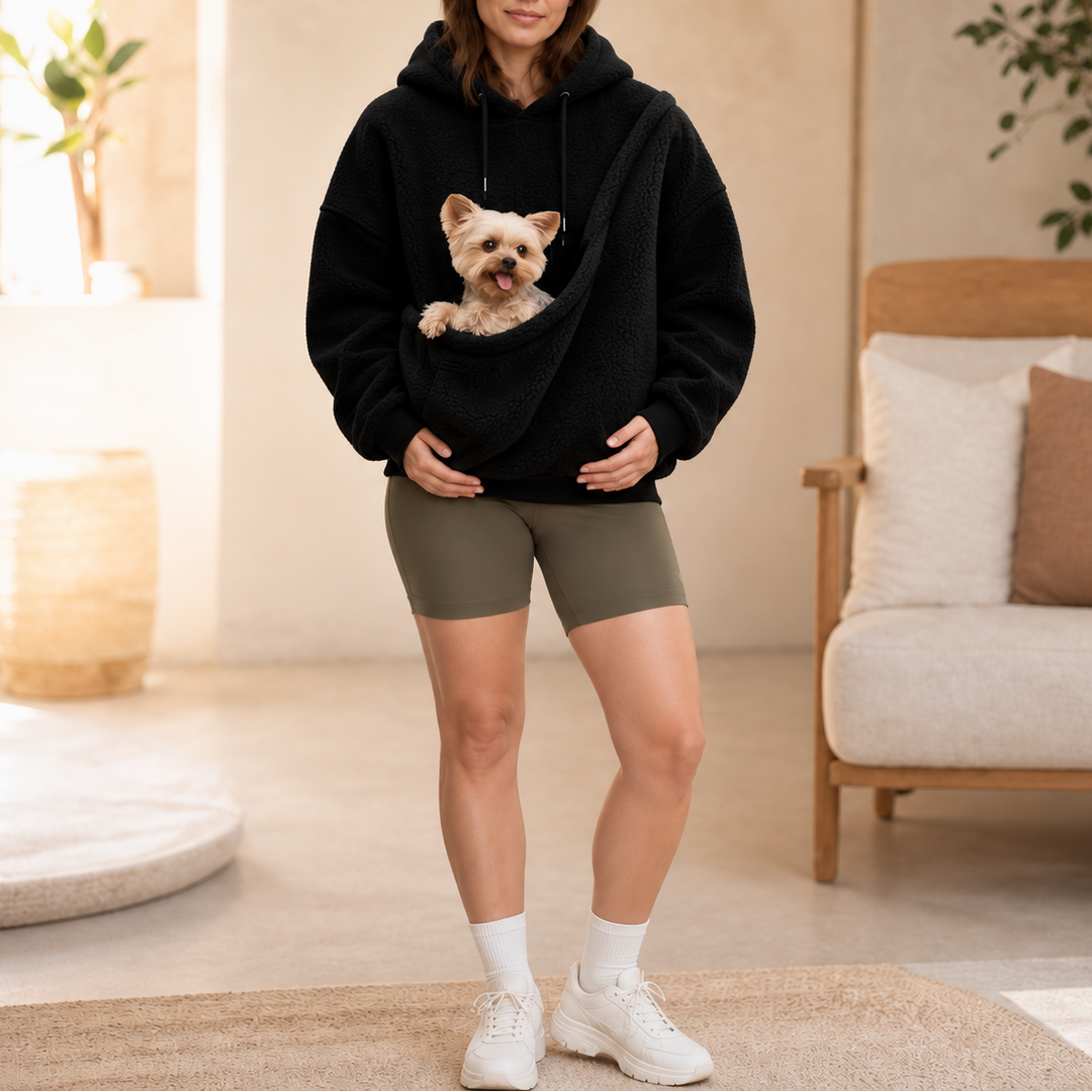 Snuglet – Teddy Fleece Pet Carrier Hoodie