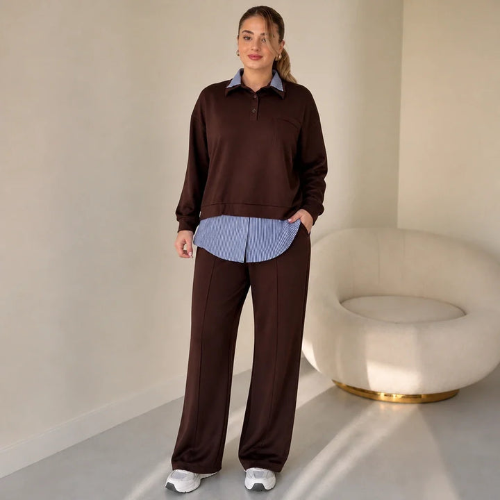 Layerelle – Layered Sweatshirt And Pants Set