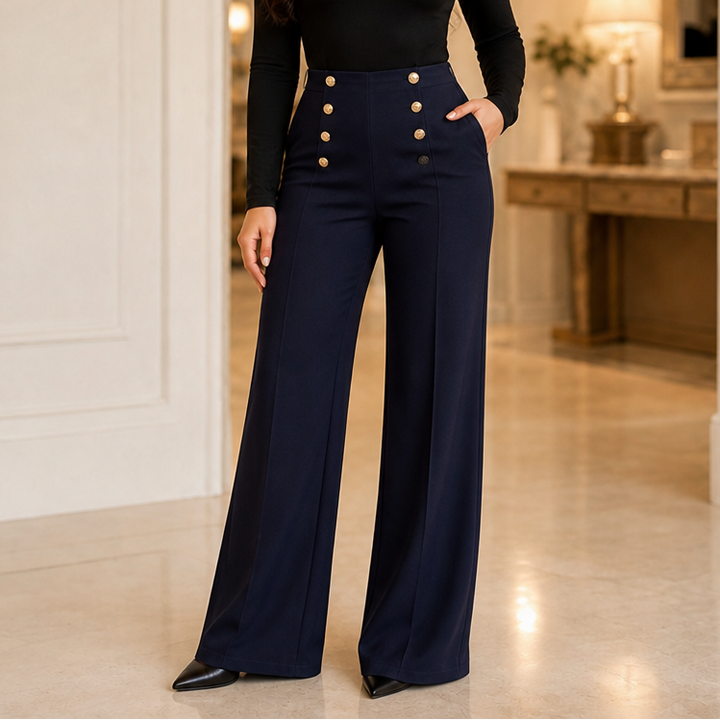 Sabelle – High-Waisted Wide-Leg Trousers