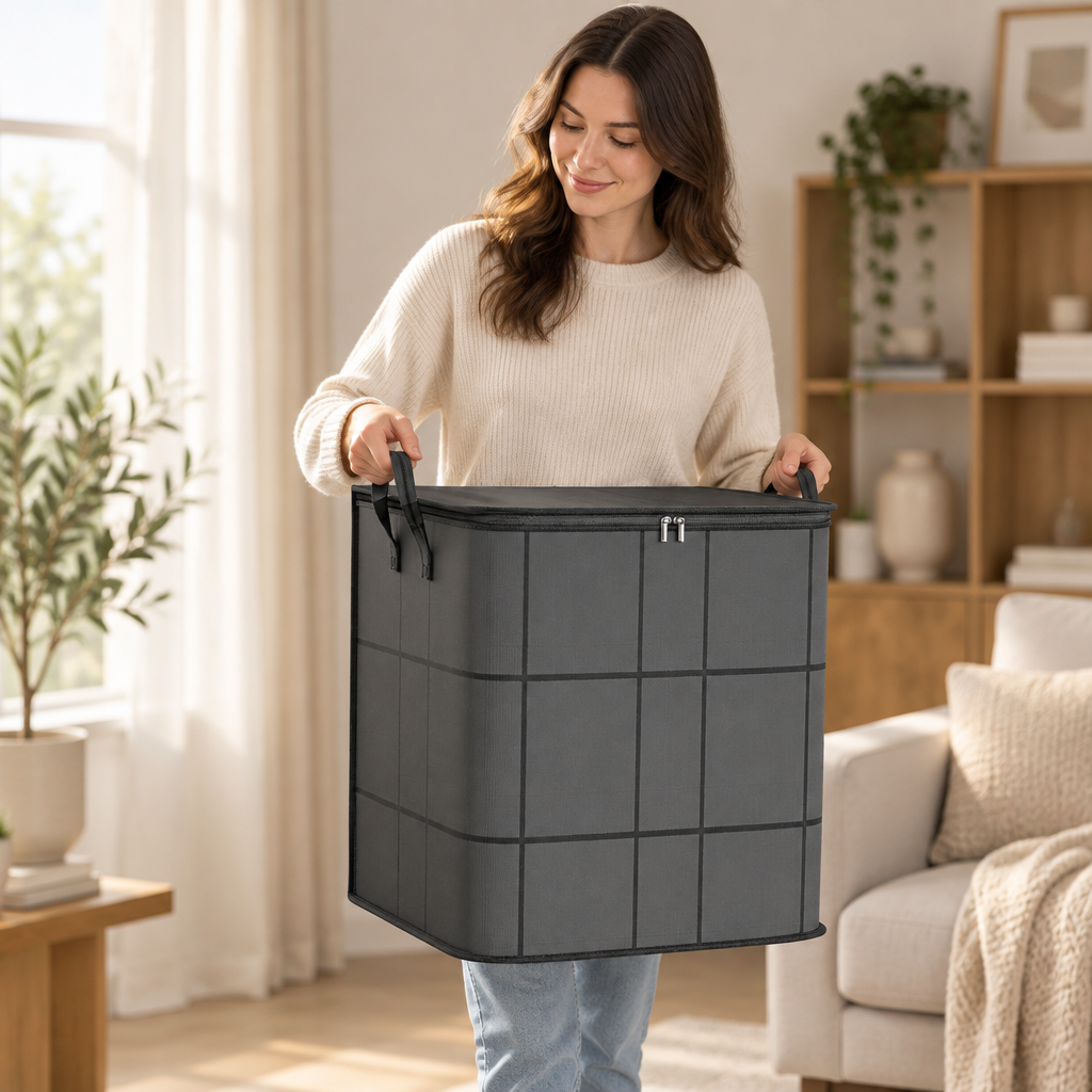 Stashly – Non-Woven Comforter Storage Bag With Zipper