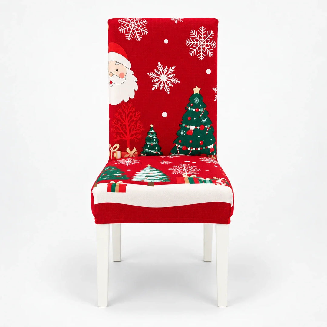 HollyHug – Christmas Stretch Dining Chair Covers (4 Pack)
