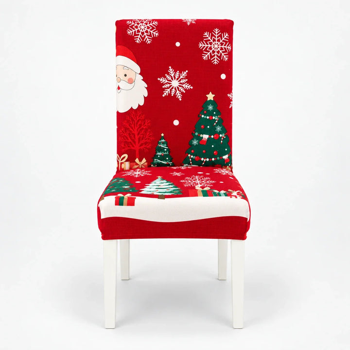 HollyHug – Christmas Stretch Dining Chair Covers (4 Pack)