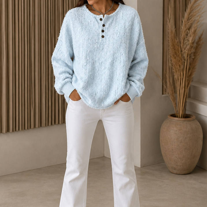Marlwick – Chunky Knit Henley Sweater