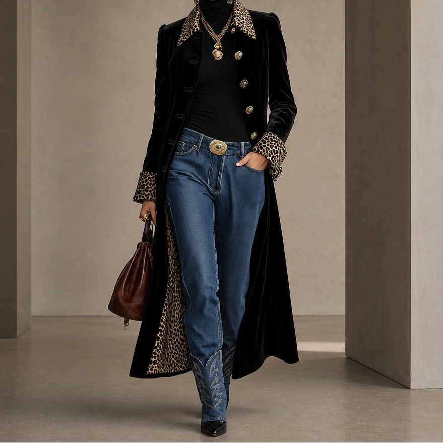 Wrapelle - Vintage Bohemian Long Coat