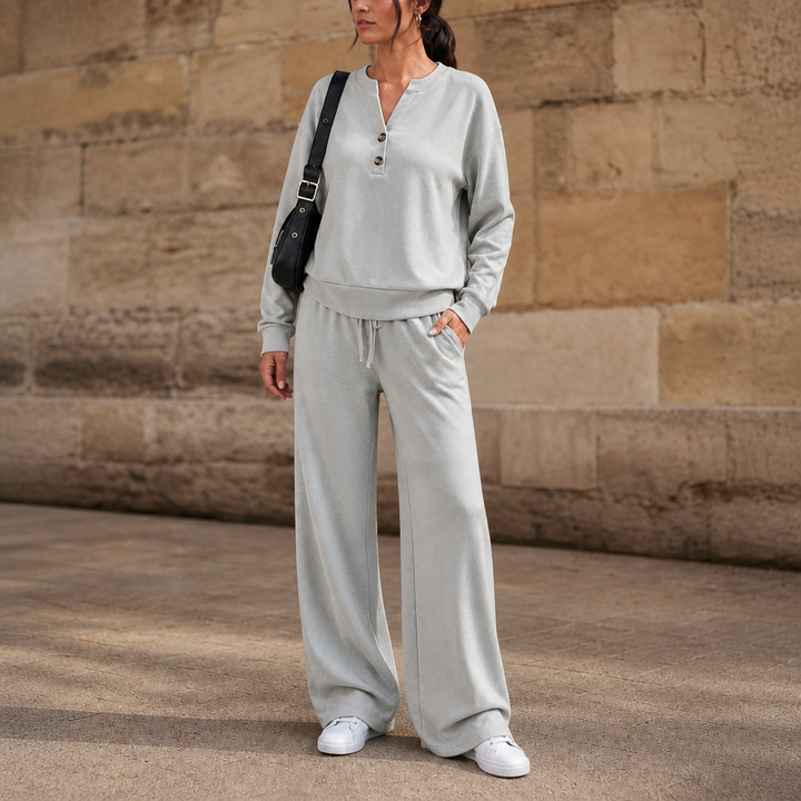 Wearbella – Belted Wide-Leg Top And Trouser Set