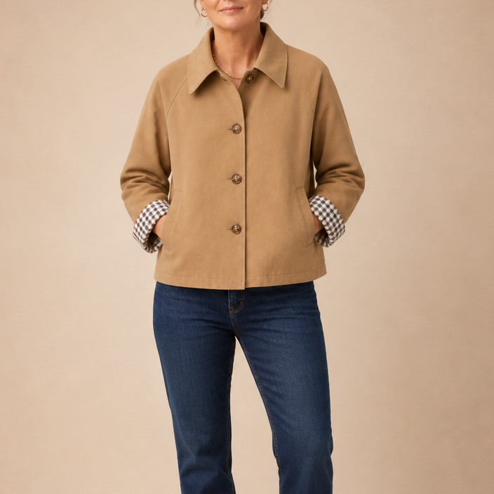 Mayfair – Tartan Raglan Sleeve Casual Coat