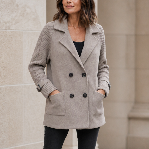 Doubletake – Double-Breasted Lapel Coat