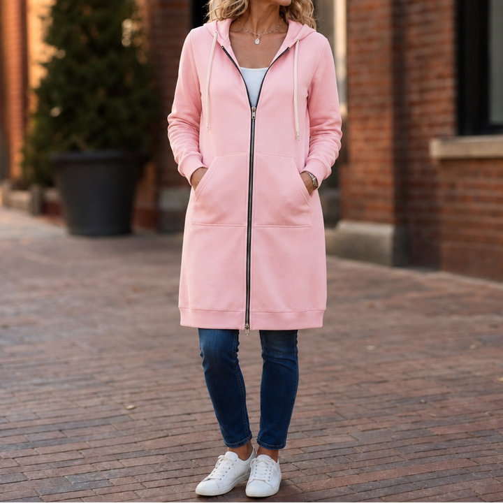 Wrapdown – Long Zip-Up Hooded Jacket