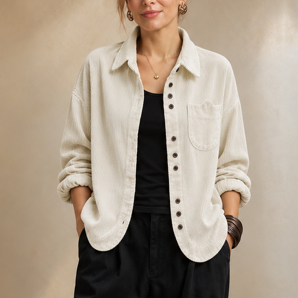 Fieldbourne – Relaxed-Fit Soft Corduroy Button-Up Shirt