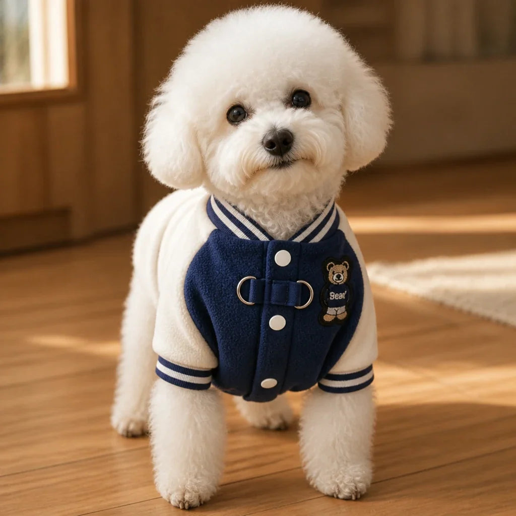 Pawswell – Varsity Snap-Front Dog Jacket