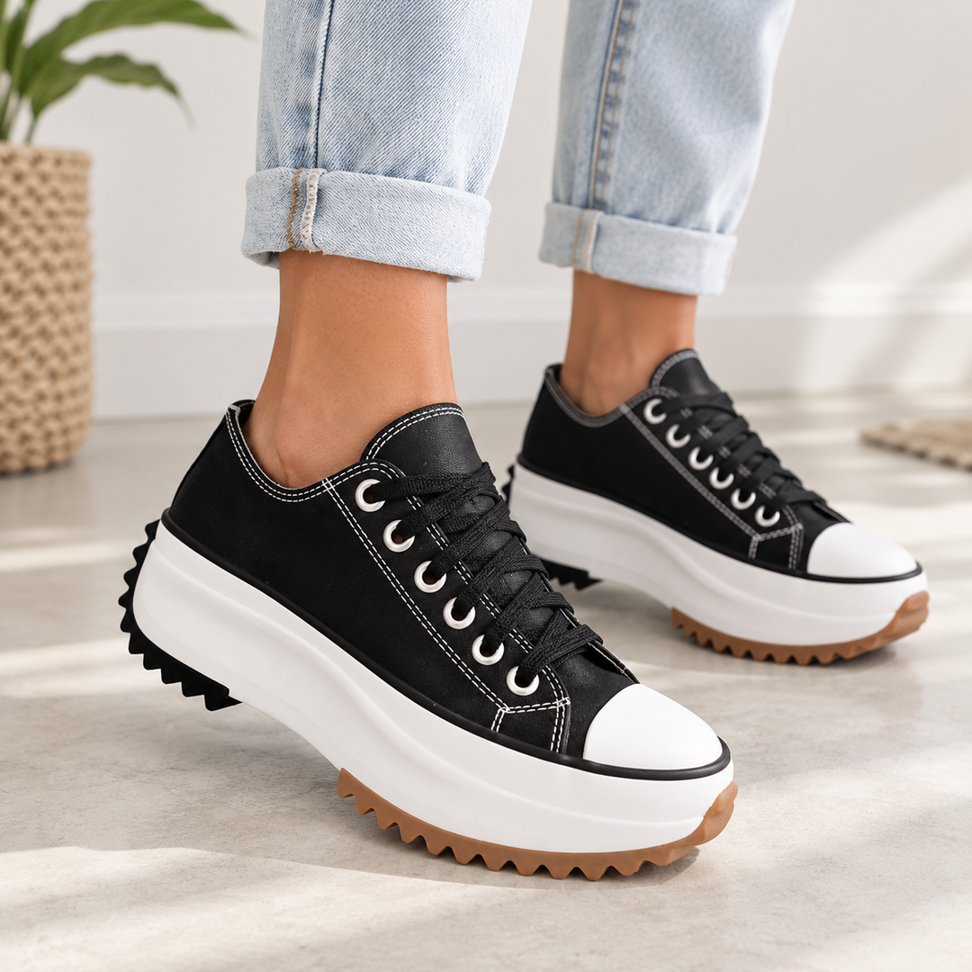 Bettina – Platform Lace-Up Sneakers