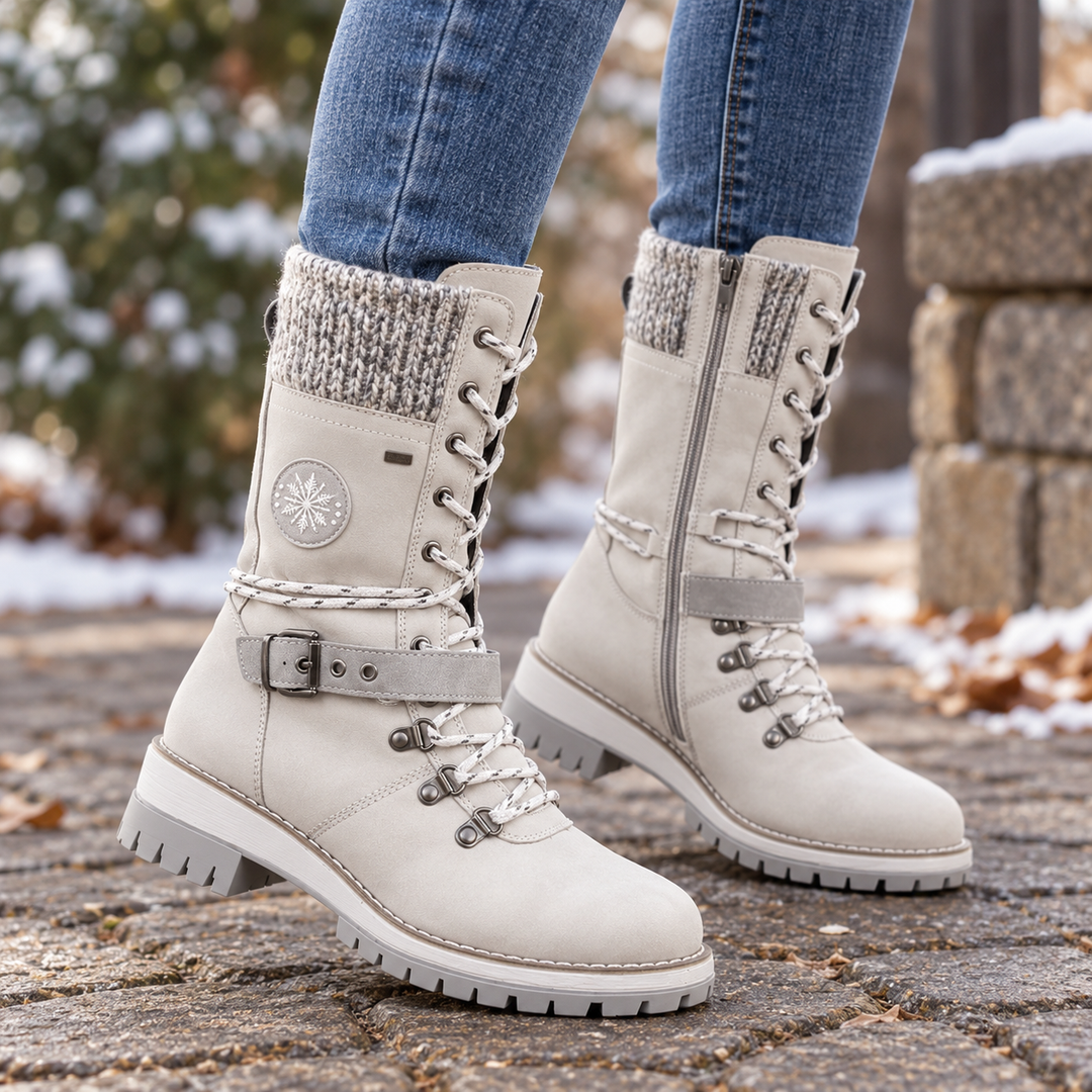 Snowlina – Adjustable Knee-High Insulated Snow Boots