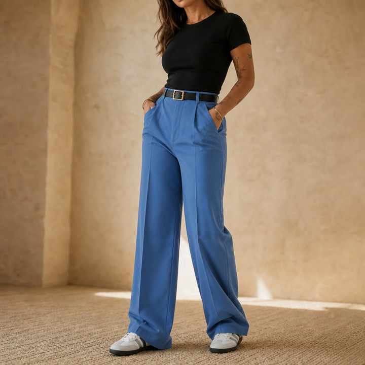 Wearbella – High-Waisted Wide-Leg Trousers