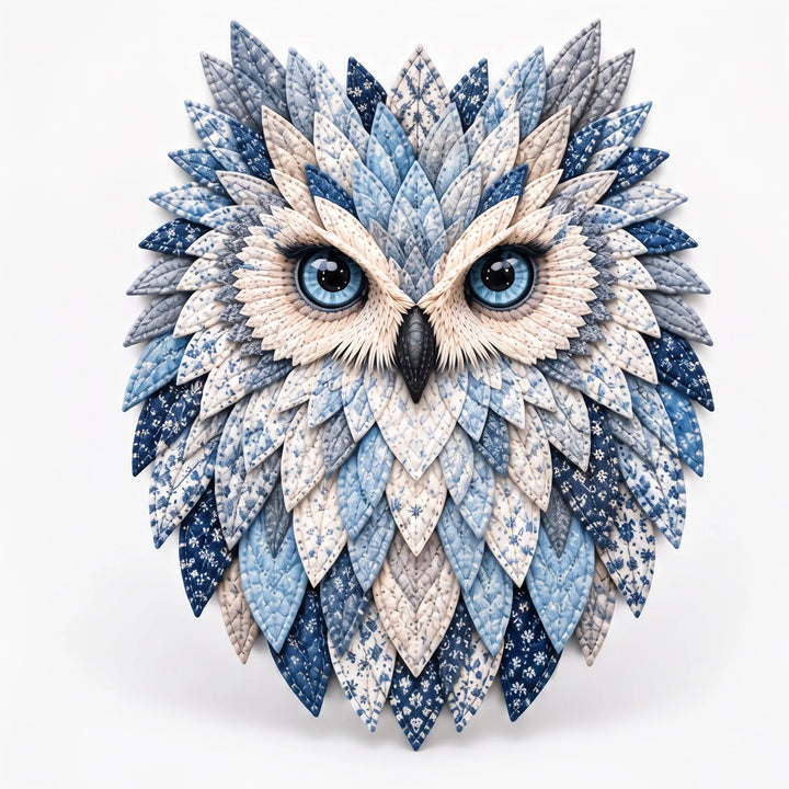 Featherwise – Layered Fabric Owl Wall Art Kit