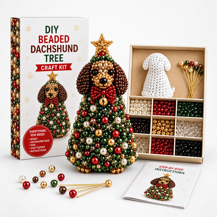 Tinsel Tails – Beaded Animal Christmas Tree Ornament Kit