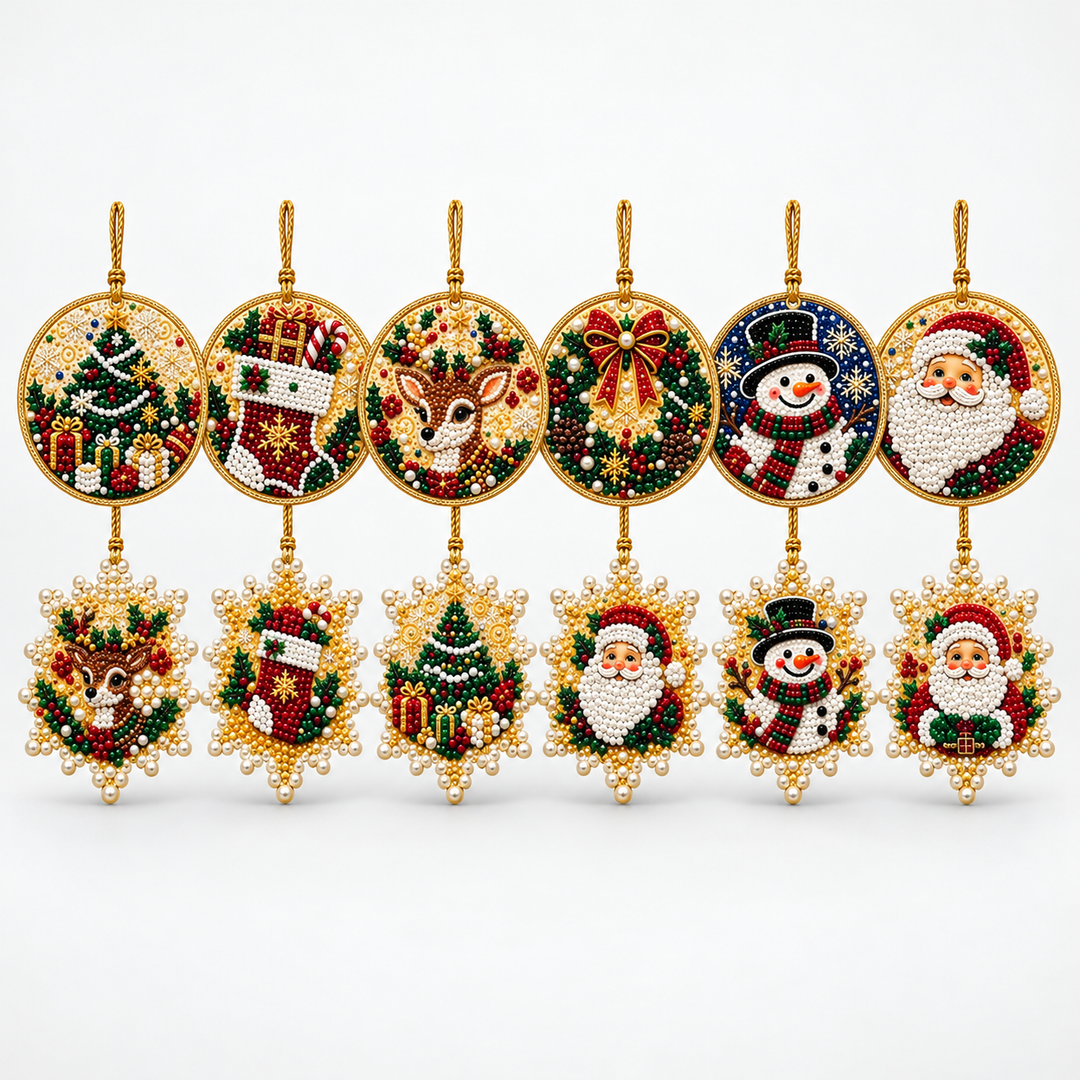 Noëluxe – Pearl And Gemstone Christmas Ornament Craft Kit