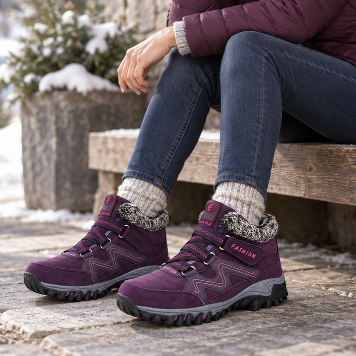 Cozywalk – Fleece-Lined Look Non-Slip Ankle Boots