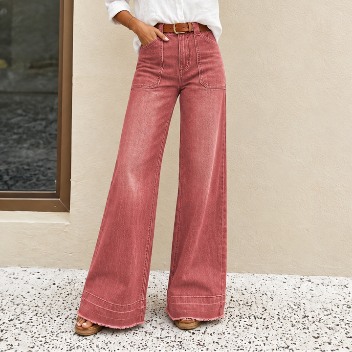 Wearbella – High Waisted Wide Leg Stretch Denim
