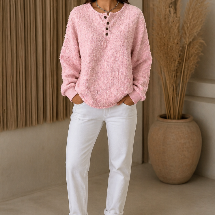 Marlwick – Chunky Knit Henley Sweater