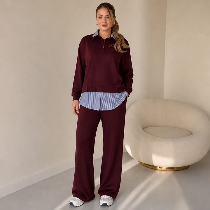 Layerelle – Layered Sweatshirt And Pants Set