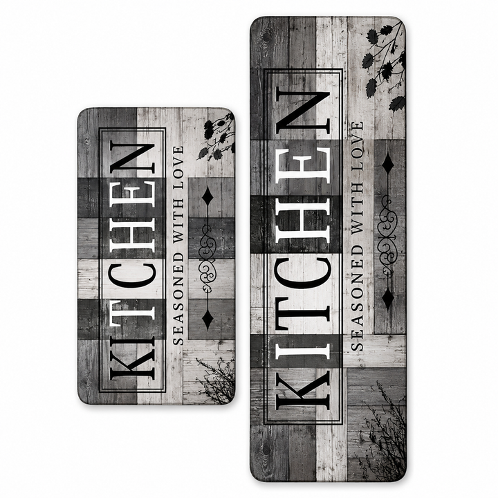 GripLuxe – Long Machine-Washable Kitchen Mat