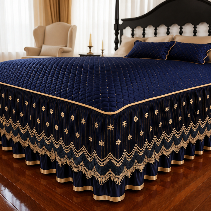 Linenna – Quilted Drop Bed Skirt