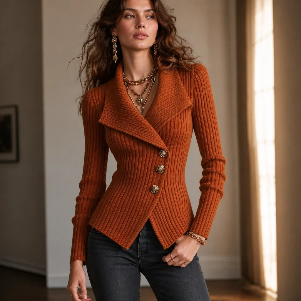 Ribella – Ribbed Knit Blazer Jacket