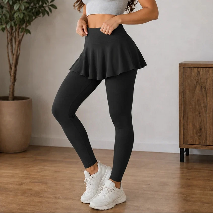 Skirtelle – High-Waisted Skirted Leggings