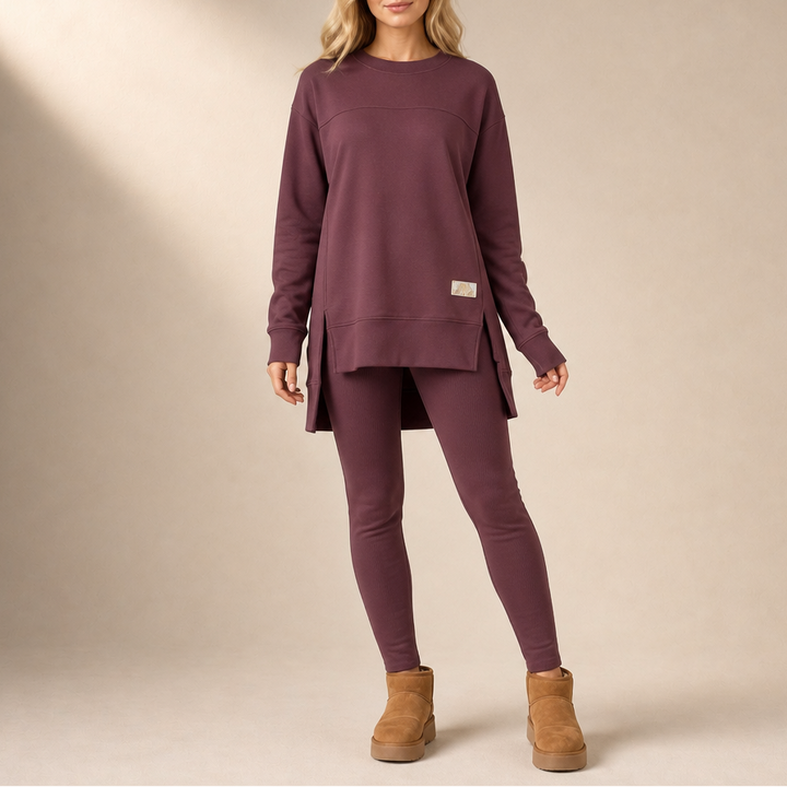 Wearbella – Split Sleeve Top And Pants Set