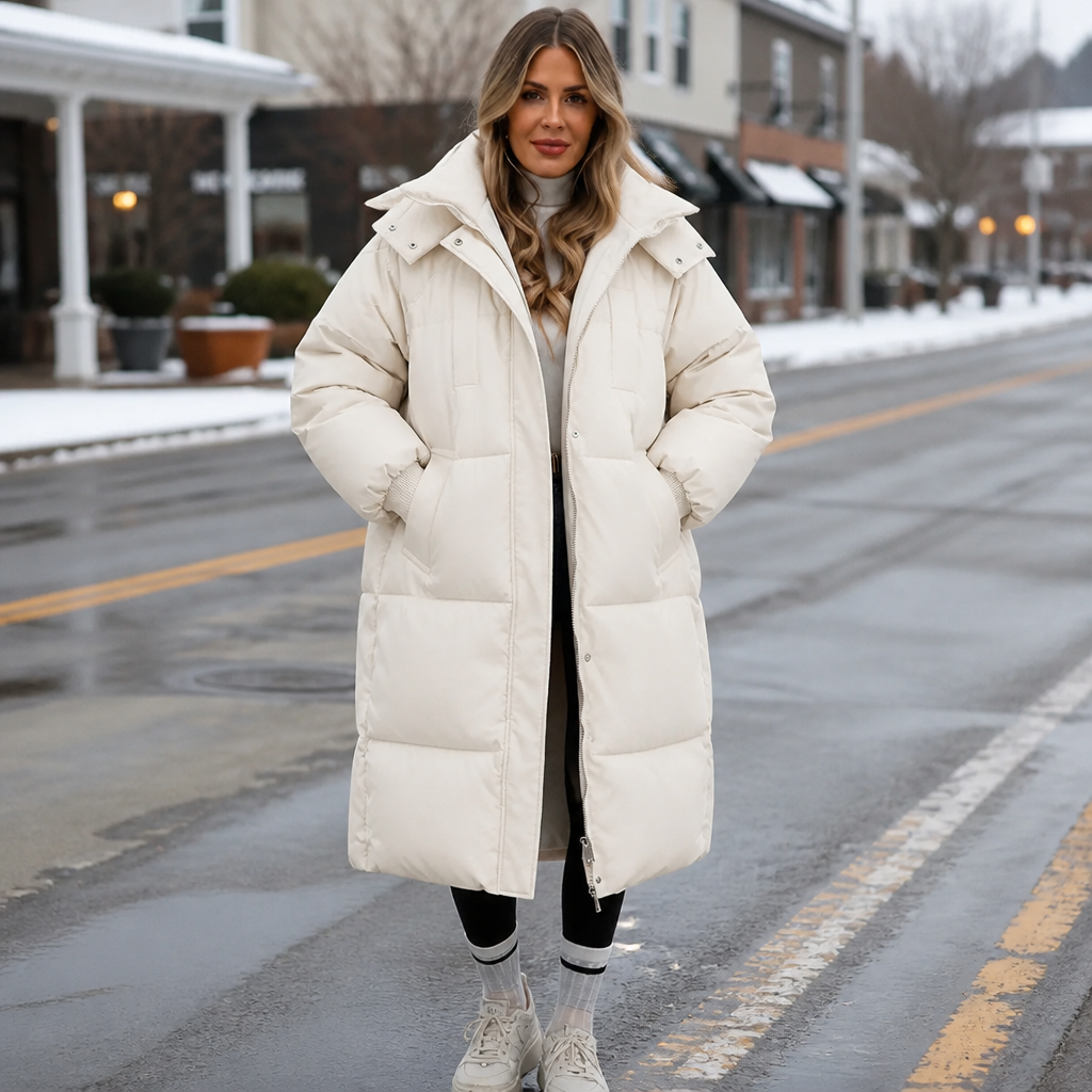 Wearbella – Long Hooded Puffer Coat