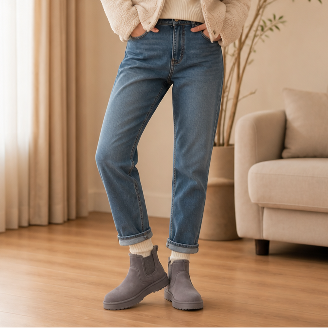 Cozywalk – Fur-Lined Slip-On Winter Boots