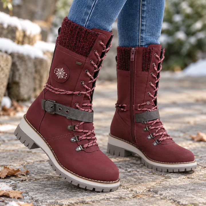 Snowlina – Adjustable Knee-High Insulated Snow Boots