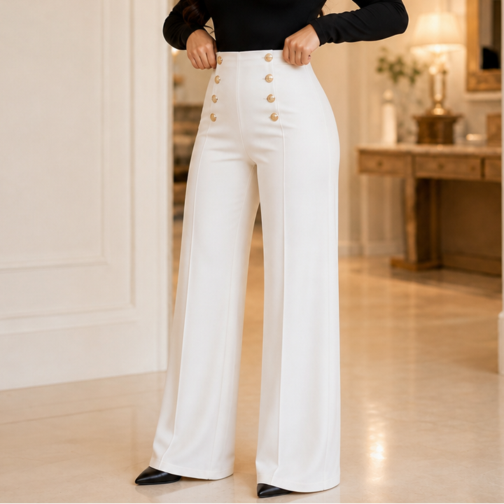 Sabelle – High-Waisted Wide-Leg Trousers
