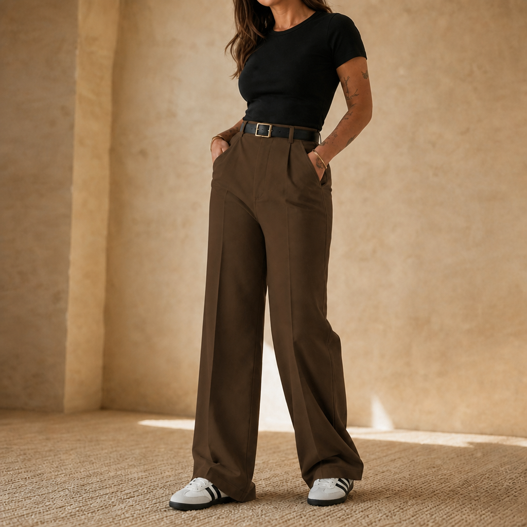 Wearbella – High-Waisted Wide-Leg Trousers