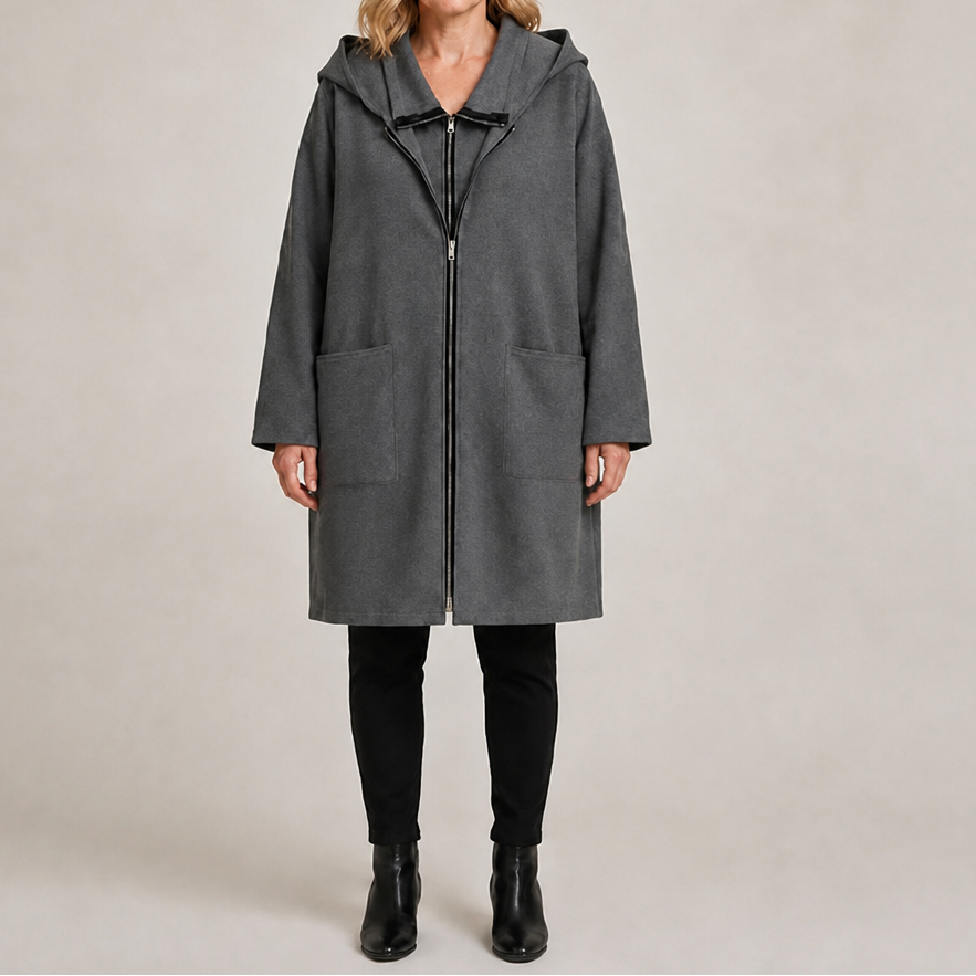 Midella – Hooded Mid-Length Jacket