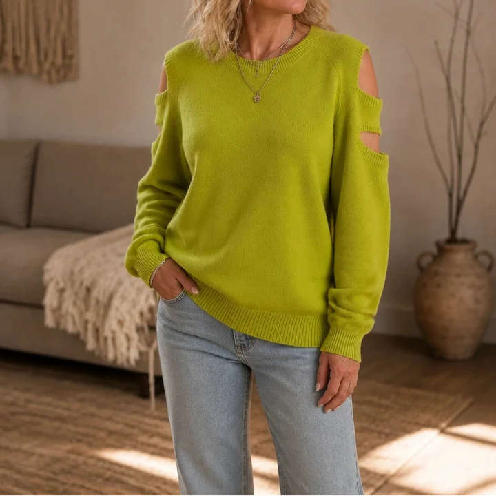 Overa – Double Cutout Knit Sweater