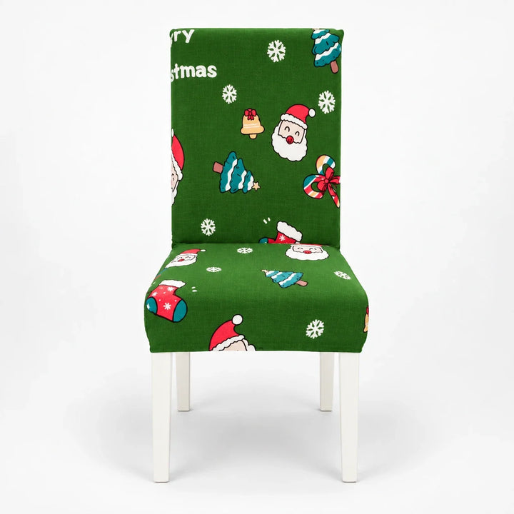 HollyHug – Christmas Stretch Dining Chair Covers (4 Pack)