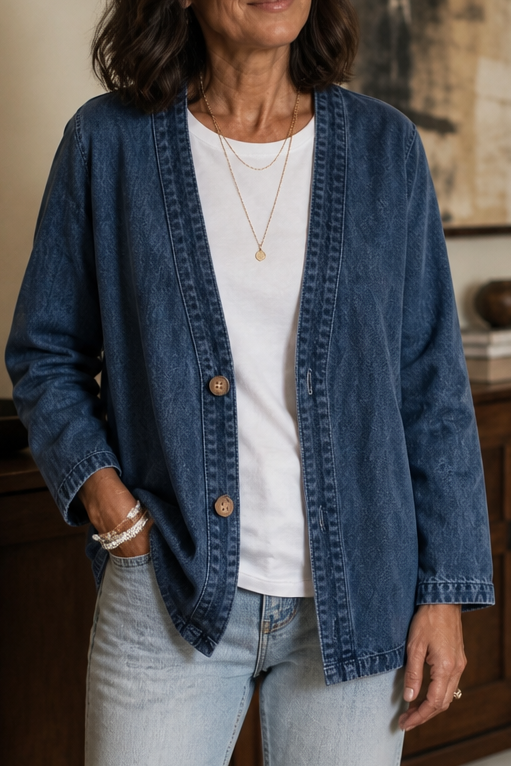 Corriveau – Washed Denim-Look Jacket