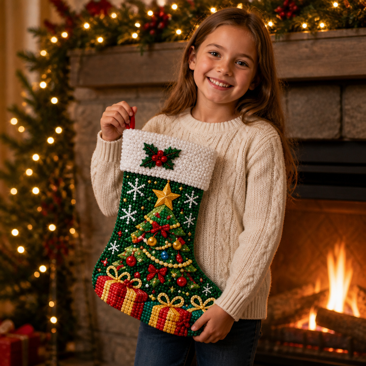 Stockcraft – Diamond Painting Christmas Stocking Kit