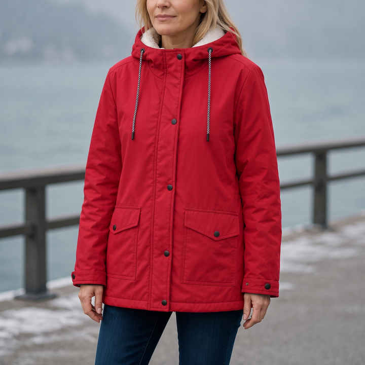 Windloft – Fleece-Lined Look Hooded Windproof Jacket
