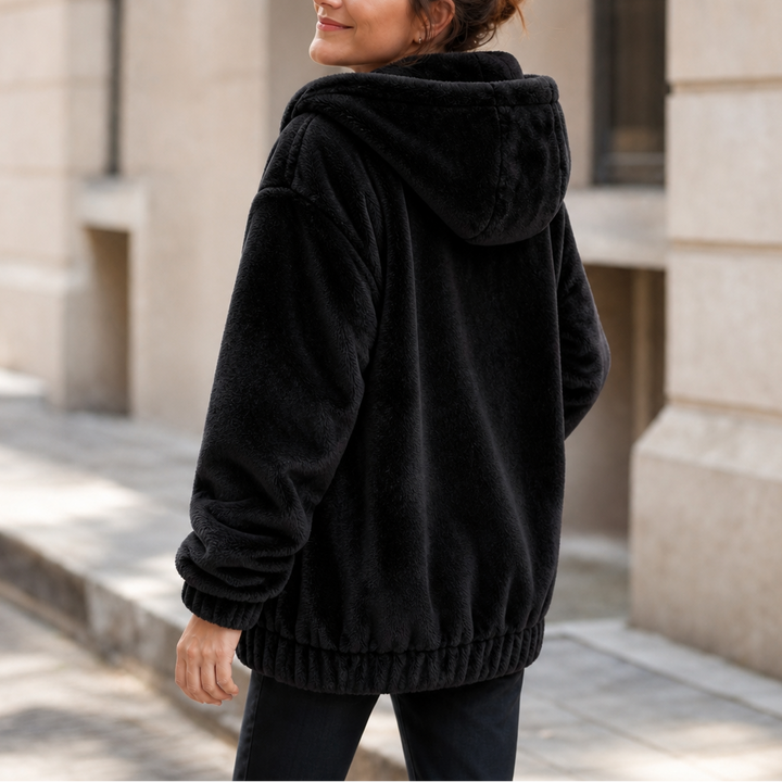 Cozyline – Plush-Lined Pocket Hooded Vest
