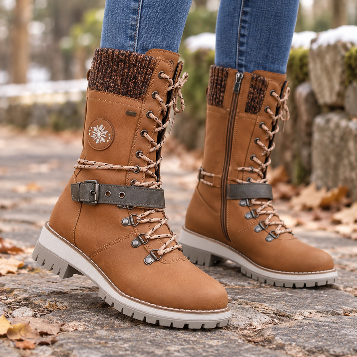 Snowlina – Adjustable Knee-High Insulated Snow Boots
