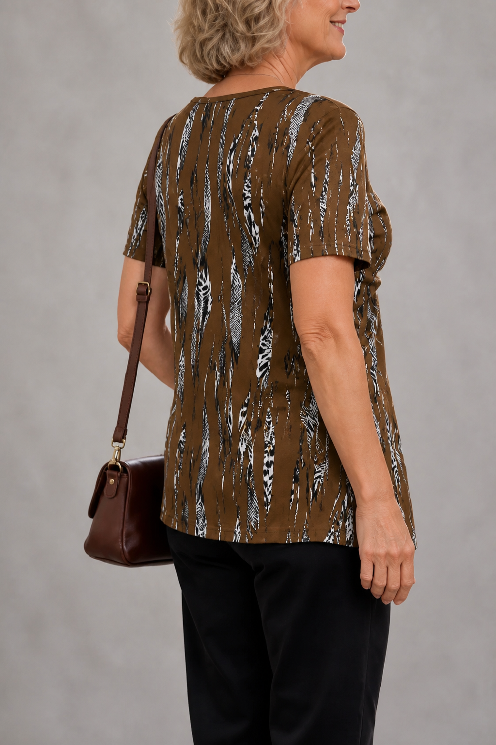 Wearbella – Draped Front V-Neck Layered Top