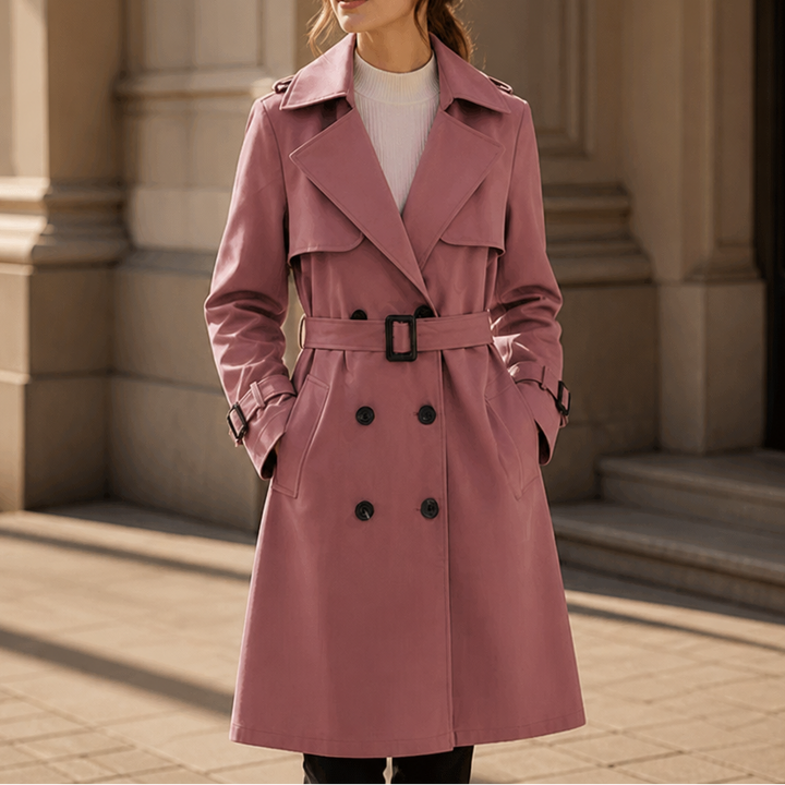 Winterly – Belted Mid-Length Structured Trench Coat