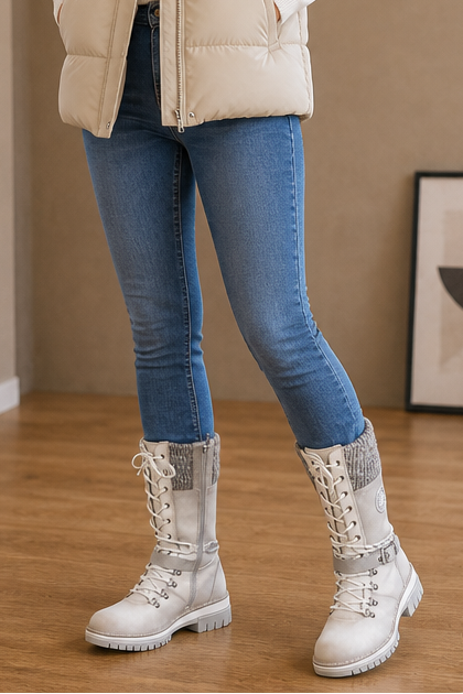 Snowbella – Knee-High Side-Zip Winter Boots