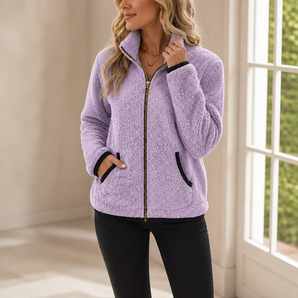 Cozyline – Double-Layer Fleece-Look Zip Jacket