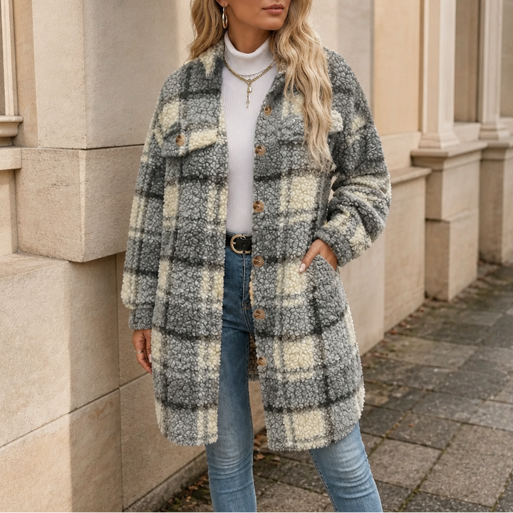 Fairloch – Plaid Sherpa-Lined Mid-Length Coat